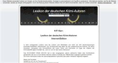 Desktop Screenshot of krimilexikon.de