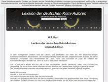 Tablet Screenshot of krimilexikon.de